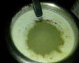A picture of step 2 of Morianga powder raita.