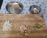 A picture of step 4 of Rava decicated coconut dry fruits  modak.