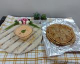 A picture of step 5 of Paneer paratha.