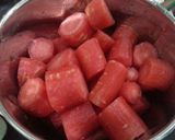 A picture of step 1 of Carrot barfi with khoya.