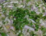 A picture of step 3 of Onion Rava dosa with chutney.