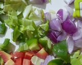 A picture of step 1 of Veg Manchurian Fried Rice.
