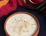 A picture of step 5 of Amritsari phirni.