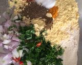 A picture of step 1 of Makki methi Parantha.