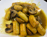 Foto del paso 8 de la receta: Salchichas de pollo con champiñones al curry en Airfryer Cosori