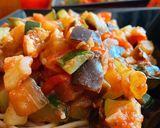 Foto del paso 4 de la receta: Espaguetis integrales con pisto