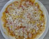 Foto langkah ke 9 dari resep Crab Stick & Corn Mayo Pizza (teflon) (takaran sendok).