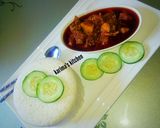 A picture of step 1 of Rice and palm oil stew.