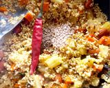 A picture of step 8 of Vegetable proso Millet one pot meal.