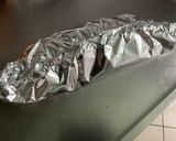 Une image de l'étape 10 de Saumon sauvage en papillote à l ail mariné et herbes aromatiques.