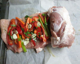 Foto del paso 6 de la receta: Arrollado de lomo de cerdo horneado (dietético)