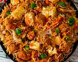 A picture of step 8 of Paneer Fried Rice.