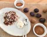 Pas rețetă Crumble cu prune, nuci și scorțișoară 3 fotografie