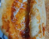 A picture of step 6 of Pasta sauce cheese moong dal dosa.