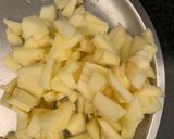 A picture of step 1 of Coconut Apple Barfi.