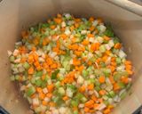 A picture of step 1 of Tuscan White Bean Soup.