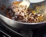 Foto langkah ke 4 dari resep Nasi Bakar Tongkol Kulit Buah Naga.