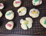 A picture of step 3 of Sour Patch kid cookies.
