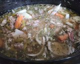 A picture of step 8 of Bacon N Bratwurst Soup.