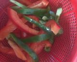 A picture of step 1 of Chilli fried Vegetables.