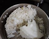 A picture of step 1 of Rice chilla.