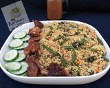 A picture of step 1 of Mixed veggies rice.