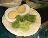 Foto del paso 6 de la receta: Nidos de ensalada de lechuga y huevo duro