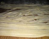 Foto del paso 2 de la receta: Fideos cinta (receta de mí novio) vegetarianos