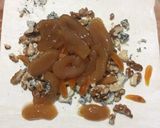 A picture of step 1 of Blue Cheese And Walnut With Sea Coconut Pastry.
