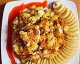 Hình bước làm 9 của món Bánh ngô rau củ (Healthy)