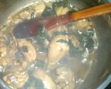 A picture of step 3 of Desi palak gosht (Palak chicken).