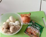 Foto langkah ke 1 dari resep Bakso telur teriyaki.