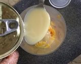 A picture of step 1 of Mango & strawberry shake.