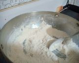A picture of step 2 of Halwai style modak.