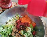 A picture of step 3 of Spicy cabbage, carrot and cucumber pickle.