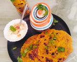 A picture of step 5 of Ajwain lachha paratha / Masala laccha paratha 😋.