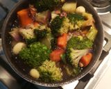 A picture of step 1 of Broccoli soup.
