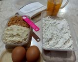 Foto langkah ke 1 dari resep Kue Kacang Almond mix Kacang Tanah.