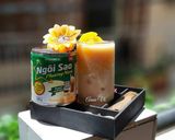 Hình bước làm 2 của món Cafe sữa đào