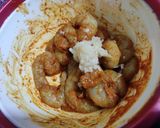 A picture of step 3 of Prawns Koliwada.