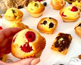 Une image de l'étape 1 de Muffins au yaourt et aux fruits.