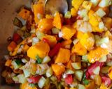 A picture of step 3 of Grilled pineapple and mango salsa.