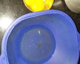 A picture of step 2 of Heart layered sponge cake.