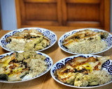 Foto del paso 11 de la receta: Lomos de rodaballo a la plancha con alcachofas al godello y arroz con semillas