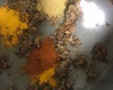 A picture of step 3 of Palak Chana.