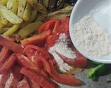 A picture of step 7 of Tawa fry vegetables.