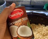 A picture of step 3 of Coconut veggies rice.