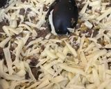 A picture of step 3 of Philly cheesesteak pasta.