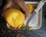 A picture of step 1 of Yummy mango milk shake.