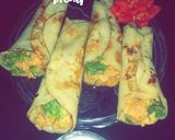 A picture of step 13 of Chicken shawarma roll with homemade peta bread.